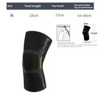 Knee Brace/Knee Support With Anti-Slip Silicone: Thick, Soft Fabric Provides Knee Support And Helps Prevent And Reduce Knee Pain M black