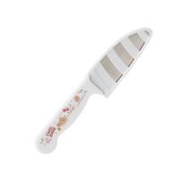 Hello Kitty vaikų nerūdijančio plieno peilis + dėklas rinkinys, balta Hello Kitty, Hello Kitty nerūdijančio plieno peilis + dėklas white