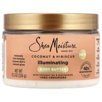 SheaMoisture, Illuminating Body Butter, Coconut & Hibiscus, 11.5 oz (326 g) beige