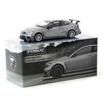 Tarmac Works 1/64 Mercedes-Benz C63 AMG Coupe Black Series Sidabrinis Metallic - GLOBAL64 Metalinis modelis gray