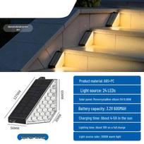 NuFeng Solar Stair Lights 24LED Warm White (2-Pack)