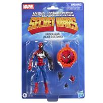 Hasbro Marvel Legends Series Retro Marvel Comics Secret Wars Collectible Action Figure with Shield G2419 Spider-Man (Alien Costume), 6-inch red