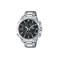 CASIO vyriškas EDIFICE juodas laikrodis EQB-900D-1APR EQB-900D-1APR Silver/Black black