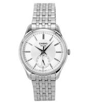 Casio Analog Stainless Steel Silver Dial Quartz MTP-B315D-7AV Men's Watch sidabras