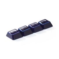 Mountain Sea Translucent Ceramic Cyan Dog Paw Keycaps, Smooth Glazed Surface, Original Height