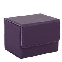 Venssu Deck Trading Card Storage Side PU 120 S Can be used for and Various Card Compatible with Sleeves Case, Case, Box, Insert, Magnet, Leather, violetinė