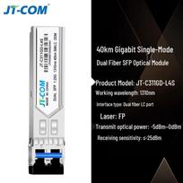 JT-COM SFP Gigabit Single-Mode Dual-Fiber Optical Module white