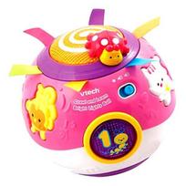 „VTech“ yra netikėtumo kamuolys, kuris rieda savaime. Korėjos vaikiški žaislai yellow