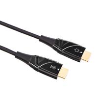 Amazon Basic Pluošto Optinis Kabelis HDMI Didelio Greičio 18Gbps Juodas 4K/60Hz Apytiksliai. 30,5m, juoda
