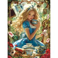 Alice Magical Space Dėlionė Iliustracija 500 Detalių, populiari korėjietiška dėlionė beige