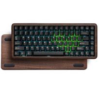 Womier Mechanical Keyboard Wireless Compatible WD75 V2 Wooden Gaming Keyboard Wireless Keyboard 75% QMK/VIA Tri-Mode juoda