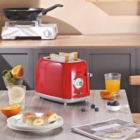 CiDyLo European Retro Double-Slot Toaster CN plug (adapter included) red