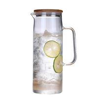 Glass Cold Water Pitcher 1.5L gray