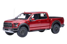 AUTOart 118 Ford F-150 Raptor Supercrew 2019 (Metalikinis raudonas) Baigtas modelių rinkinys 72948 pink