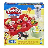 Hasbro Play-Doh Mini Chef – Gimbap pietų dėžutės rinkinys, mišrios spalvos, 1259 g, korėjietiški žaislų reikmenys red