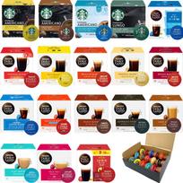 Eight Marche Nescafe Dolce Gusto Capsules Assortment 18 Varieties 18 Cups Tasting Set Popular Flavors Not Compatible with Neo red