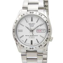 SEIKO 5 Automatic Watch, Made in Japan Skeleton Back Model SNKD97J1, White Dial, Men's Everyday Style white