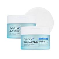 Cellology hypoallergenic cooling blue eraser pad, 2 pieces, 70 sheets white