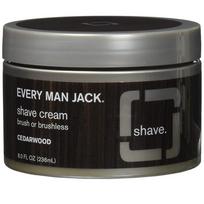 Everyman Jack skutimosi kremas su šepetėliu arba be jo Kedro mediena, 236ml, 1 vnt. gray
