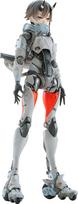 Girl Engine MOTORED CYBORG RUNNER SSX 155 MANDARIN SURF Plastic Painted Complete Figure Non-scale & Die-cast black