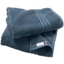 „Imabari Towel“ sertifikuotas vonios rankšluosčių „Hiorie“ rinkinys iš 2 debesų mėlynos medvilnės, labai sugeriančios, patvarios paprastos, pagamintos Japonijoje „Imabari“ prekės ženklo HOTEL'S 100 proc. black