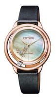Laikrodis Citizen EL Arcly Collection Baltas perlamutrinis ciferblatas Pasaulinis ribotas iki vienetų Juodas [Citizen] Eco-Drive 3 000 EW5522-20D Moteriškas