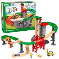 BRIO WORLD Sandėlio Geležinkelio Rinkinys Amžius Žaislas Medinis 33887 3+ (Traukinio geležinkelis)