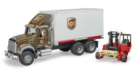 BRUDER MACK UPS ir Šakinis krautuvas BR02828 white