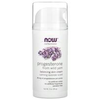 Solutions, Progesterone from Wild Yam, Balancing Skin Cream, Calming Lavender, 85G(3Oz) white