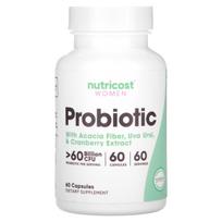 Nutricost, women, probiotic, 60 billion CFU, 60 capsules