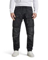 G-Star RAW Men's Jeans Straight Fit Grey 3D Regular Tapered Denim Cargo D23972-B479-G108-W28/L30 black