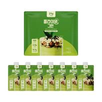 FLYMEAL Protein Shake Green Pouch - Matcha Latte Flavor, 45g x 7 beige