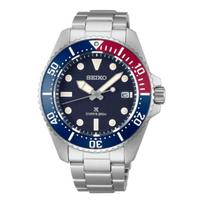 SEIKO prospex serija 200M atsparumas vandeniui saulės energija veikiantis kvarcinis plieninė apyrankė vyriškas laikrodis mėlynas ciferblatas SBDJ061 mėlyna