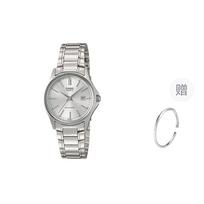 CASIO Moteriškas sidabrinis DRESS laikrodis LTP-1183A-7A- Silver Dial white