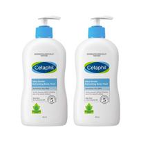 Cetaphil Ultra Gentle Refreshing Body Wash, 400ml, 2 units white