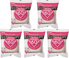 HARIO V60 Paper Filter for 1-2 Cups, 500 pieces, White, Made in Japan VCF-01-100W gray