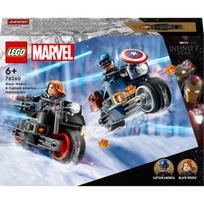 Marvel Lego 76260 Black Widow ir Captain America motociklas, mišri spalva gray