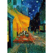 2000 piece jigsaw puzzle - cafe terrace at night, popular Korean puzzle orange