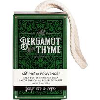 Pre De Provence Men's Fragrance Soap Bergamot & Thyme 200g, Bergamot & Thyme_7.05 Ounce black