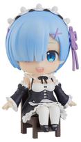 Nendoroid Swacchao! ReZERO -Pradžia gyventi kitame pasaulyje- Rem Ne mastelio Plastikinė Dažyta Judinama Figūrėlė Šviesiai Mėlyna G12665 gray