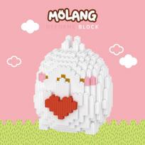 Art Box/Plus Fun Molang Deform Block (Heart) white