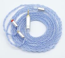 8 gyslų sidabru dengtas kinų ausinių laidas kz ausinių atnaujinimo laidas subalansuotas laidas [JSHiFi-SKY] 2pin2,5mm keičiamas laidas keičiamas laidas 2,5mm 4-polių 2,5mm