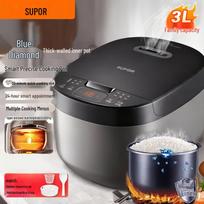 SUPOR 3L Micro-Pressure Smart Rice Cooker with Blue Diamond Non-stick Pot CN plug (adapter included) gray
