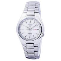Atnaujintas Seiko 5 Automatinis 21 brangakmenis SNK601 SNK601K1 SNK601K Vyriškas laikrodis sidabras