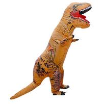 Pripučiamas Tyrannosaurus Rex kostiumas Helovino vakarėliui Child (Height 120-155cm) ruda