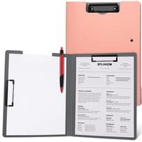 SFLHHDM Clip Holder A4 Binder Folding Clipboard Thin and Portable File Management Convenient Clip File Foam Stylish Multifunctional Writing Board Slim beige