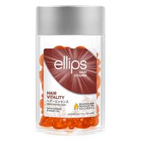 Ellipse Plaukų Vitaminas Plaukų Vitalumas su ženšeniu ir medumi 50 vnt., 50 ml, 1 vienetas brown
