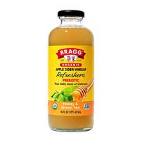 Organic Apple Cider Vinegar Refreshers Prebiotic Honey & Green Tea, 16 fl oz yellow