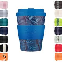 Ecoffee puodelis, Daugkartinio naudojimo, Ekologiškas, 350 ml, Puodelis ir lėkštutė, 812 006 blue