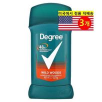 Degree Deodorant 48 valandų antiperspirantas Wild Wood kvapo, 74g, 3 vnt. blue